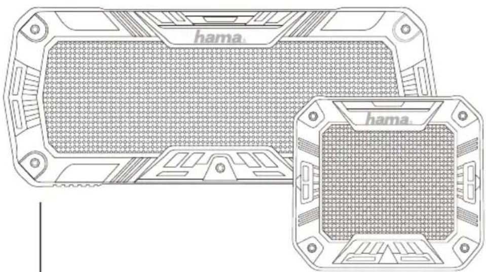 HAMA RockmanL - Mobile Bluetooth® Speaker ROCKMAN S/ROCKMAN L - 1