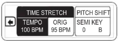 LINE 6 Spider Jam - Fonctions Time Stretch/Transpose - 1