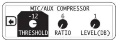 LINE 6 Spider Jam - Compresseur de l'entrée micro/Aux - 1