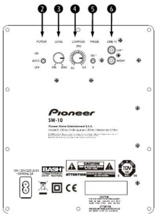 PIONEER SW10 - PRECAUCIONES DE INSTALLACION - 2