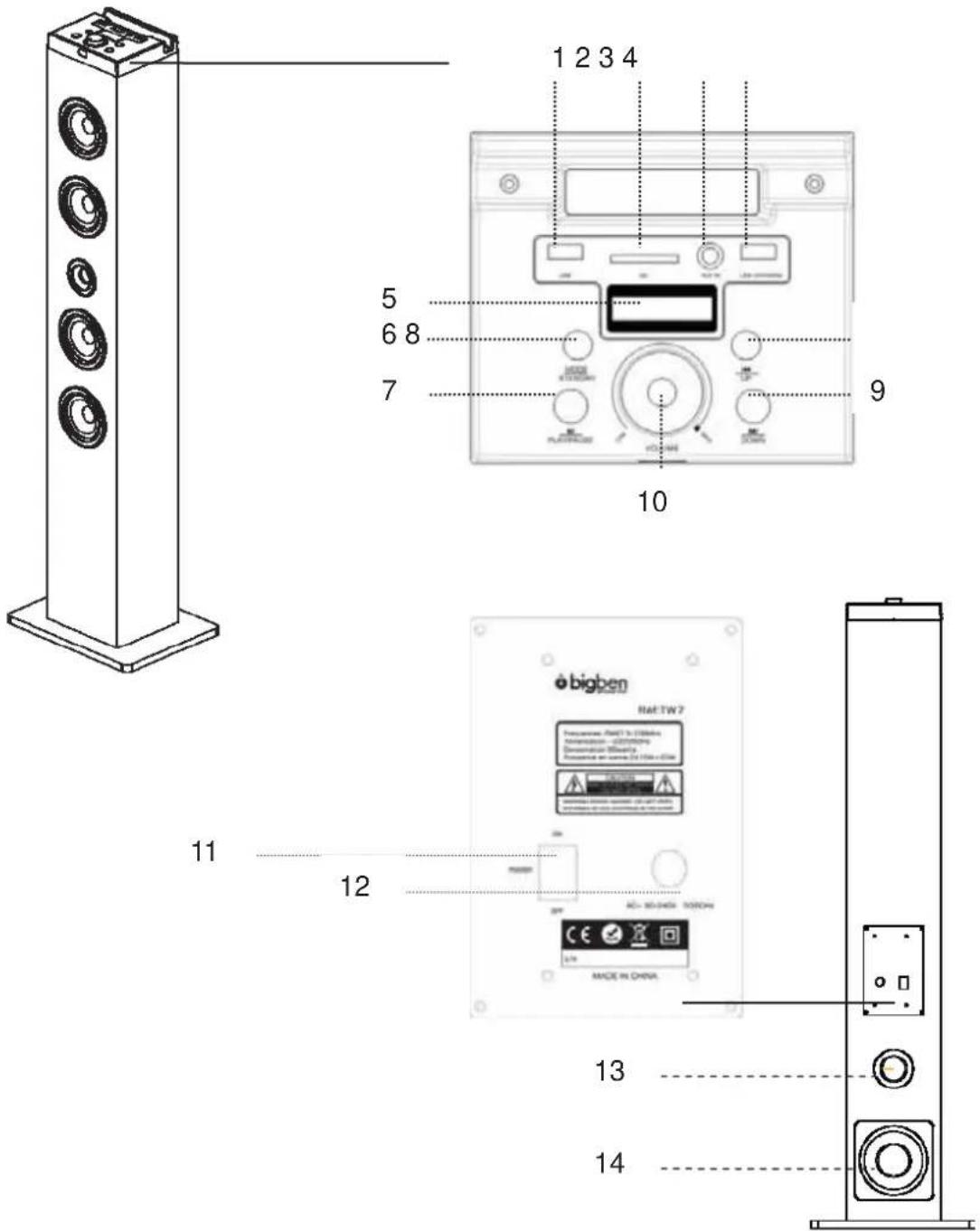 BIGBEN INTERACTIVE TW7BALLERINE - HOOFDEENHEID - 1