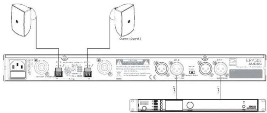 Audac EPA252 - Mode stereo (2 canaux) : - 1