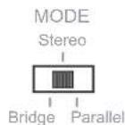 Audac EPA104 - Sélecteur de mode de fonctionnement : - 1
