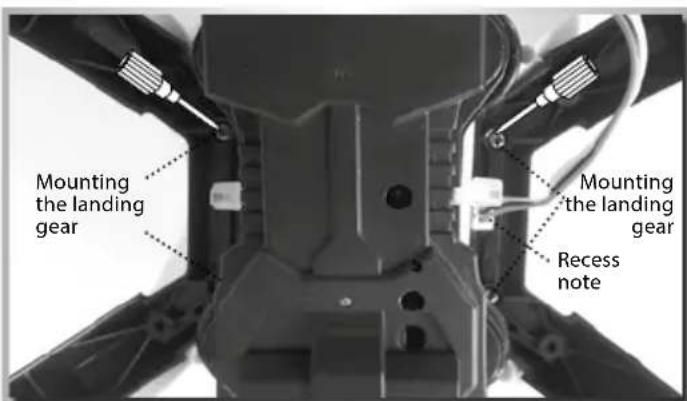 Carson X4 Quadcopter 550 - moUntInG tHe IanDInG Gear - 1