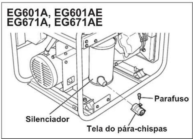 MAKITA EG601A - Modo de remover o pára-chispas - 1