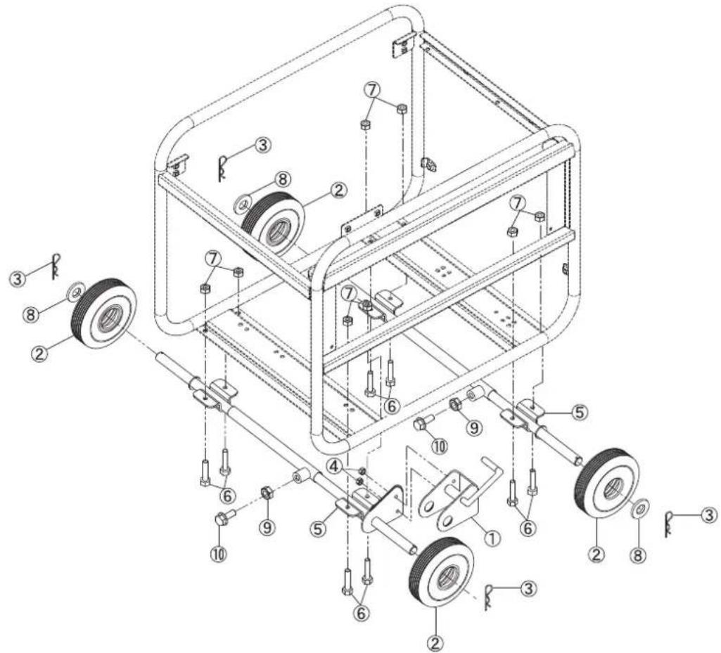 MAKITA EG601A - Radsatz-Installation - 1
