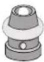 WMF 21.2927.3790 - Lid shaft handle, complete - 1