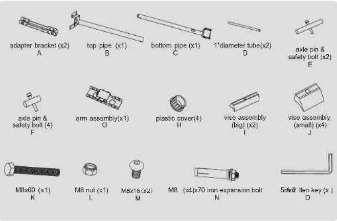Reflecta Pallas XL - Component Checklist - 1