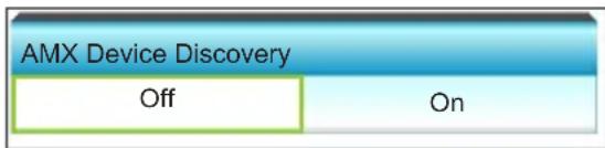 OPTOMA X319UST - AMX Device Discovery - 1