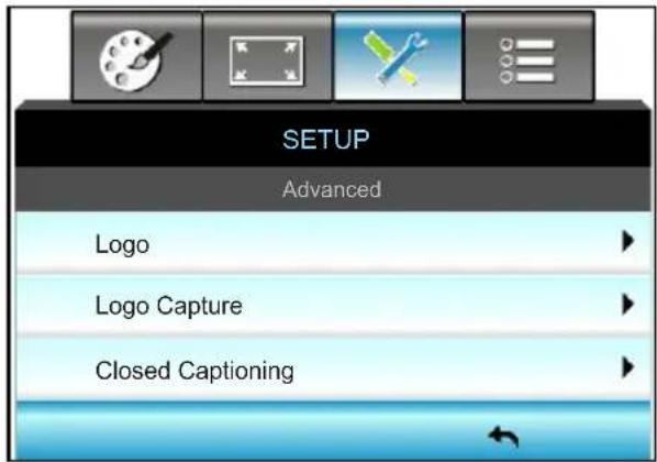 OPTOMA X319UST - SETUP / Advanced - 1