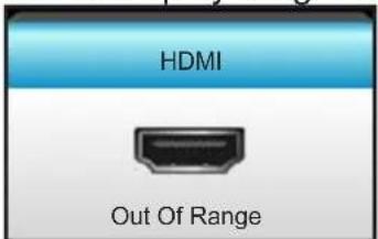 OPTOMA X319UST - On Screen Messages - 5