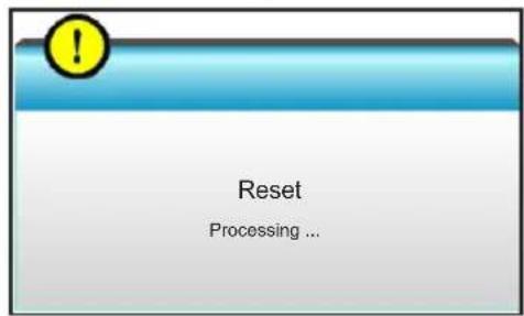OPTOMA X319UST - Reset - 2