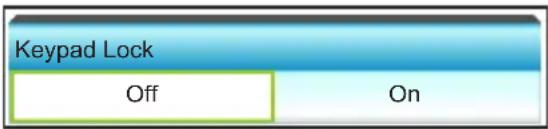 OPTOMA X319UST - Keypad Lock - 1