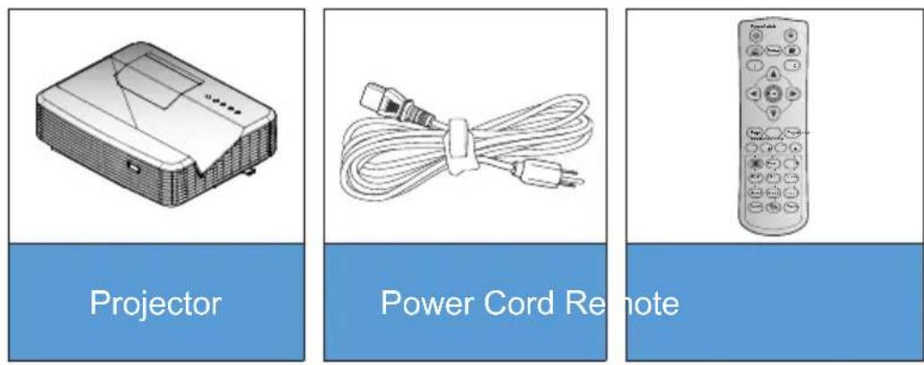 OPTOMA X319UST - Standard Accessories - 1