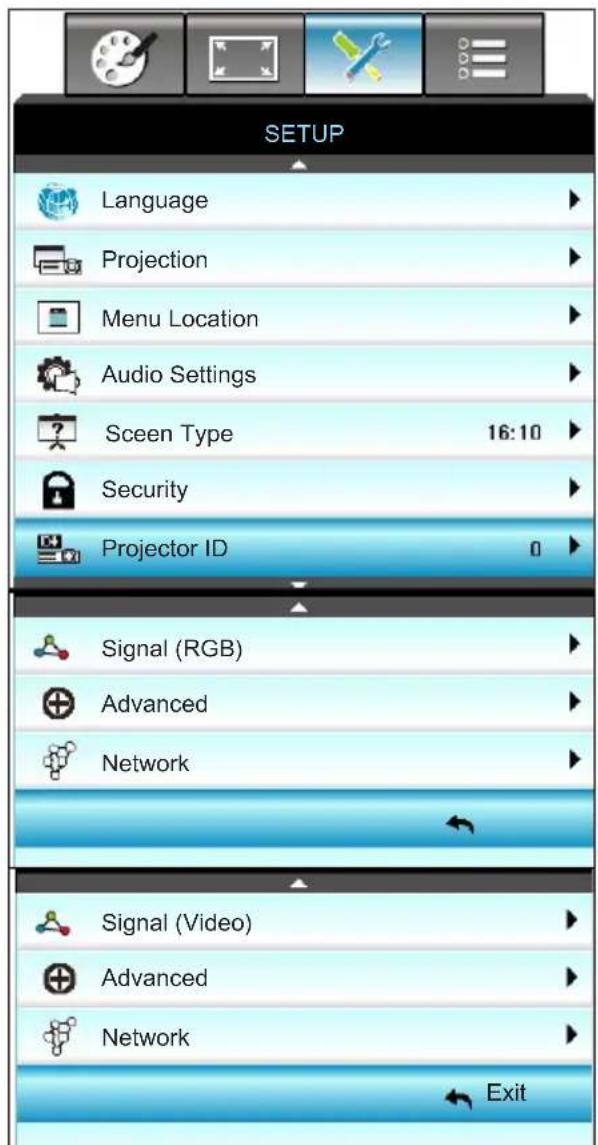 OPTOMA X319UST - SETUP - 1