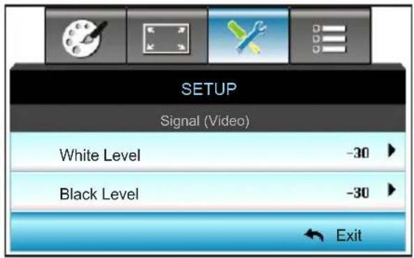 OPTOMA X319UST - SETUP / Signal (Video) - 1