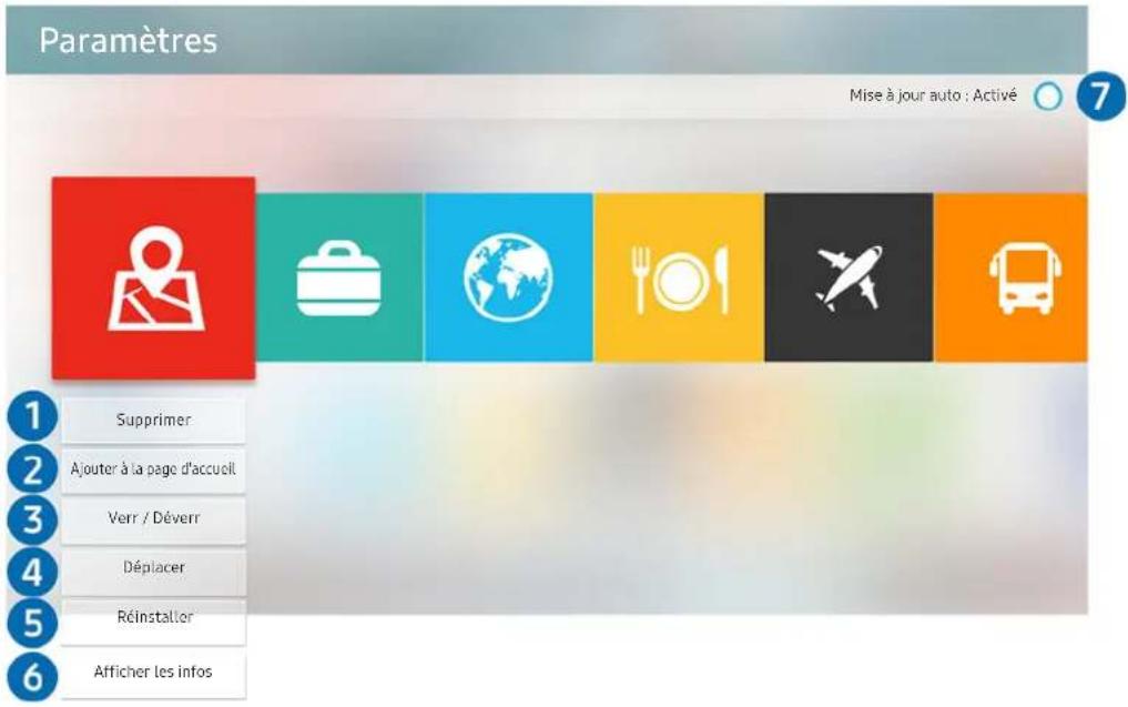 SAMSUNG UE55MU6200 - Gestion des applications achetées ou installées - 1