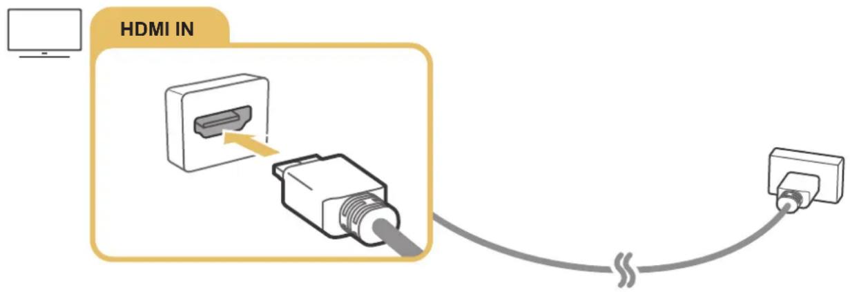 SAMSUNG UE55MU6200 - Connexion à l'aide d'un cable HDMI - 1