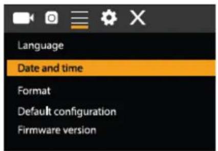 SALORA ACE700 - setting data and time - 1