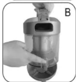 CLATRONIC BS 1304 P - Emptying the dust collector - 2