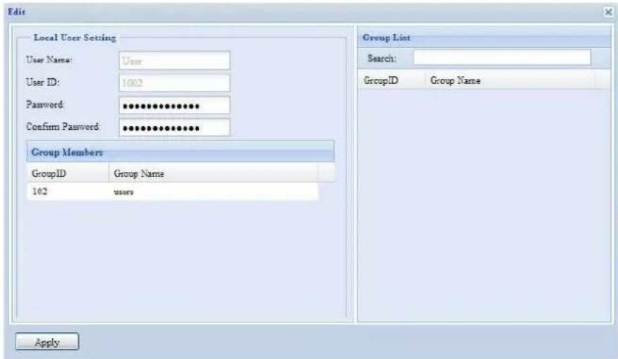 Thecus Thecus N12850 - Editer des utilisateurs - 1