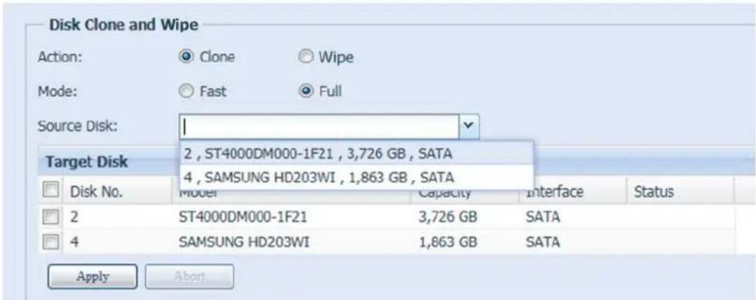 Thecus Thecus N12850 - Clonage et effacement de disque - 2