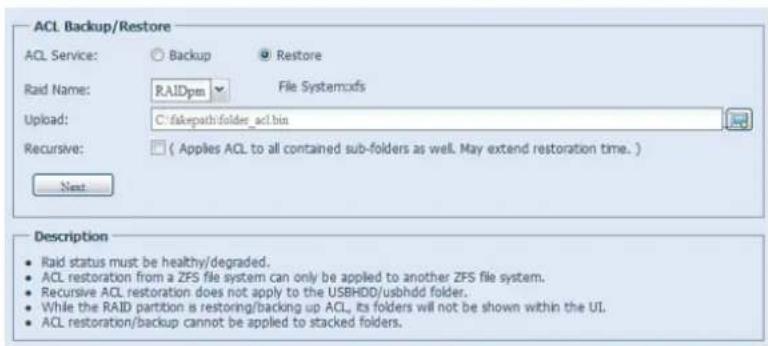 Thecus Thecus N12850 - Sauvegarde et restauration ACL - 2