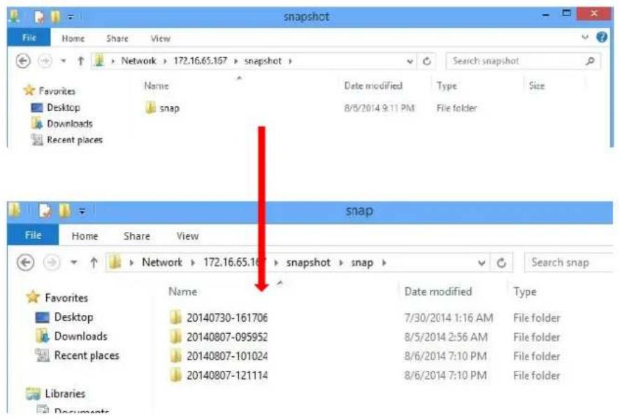 Thecus Thecus N12850 - Restauration d'un Snapshot - 2
