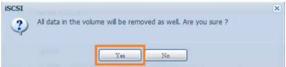 Thecus Thecus N12850 - Supprimer un volume - 2