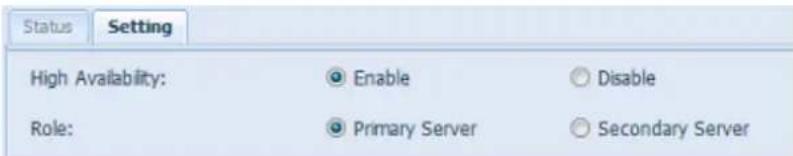Thecus Thecus N12850 - Configurer l'unité primaire pour HA. Utilisons l'unité primaire de notre exemple PMA (172.16.66.25) : - 2
