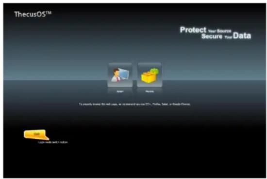 Thecus Thecus N12850 - Interface d'administration Web - 1