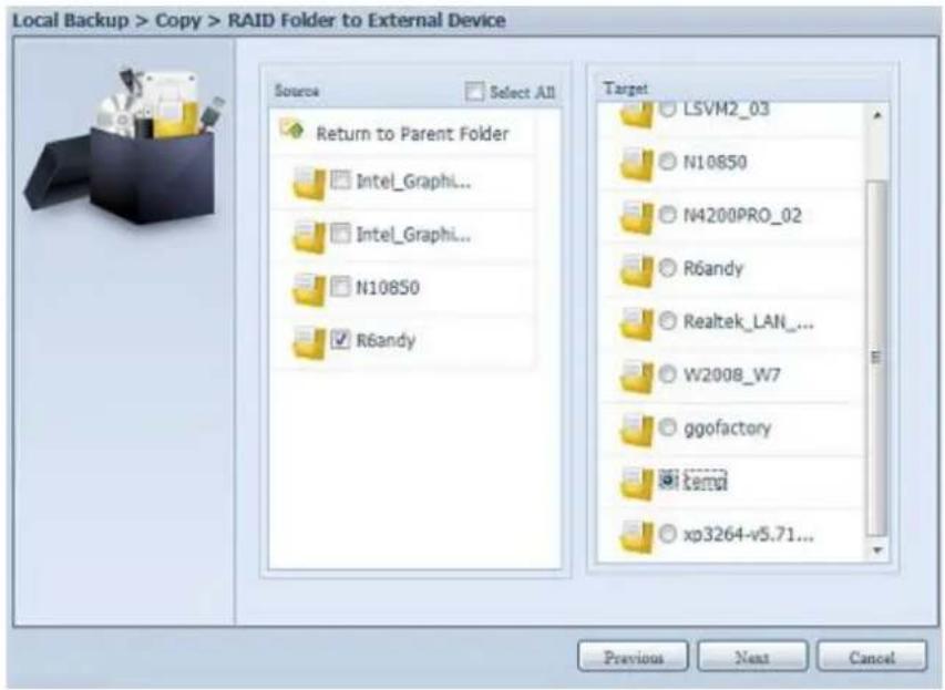 Thecus Thecus N12850 - Import (Importation) : En cliquant sur "Import" (Importer), l'écran ci-dessous s'affichera. - 13