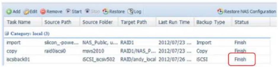 Thecus Thecus N12850 - Import (Importation) : En cliquant sur "Import" (Importer), l'écran ci-dessous s'affichera. - 31