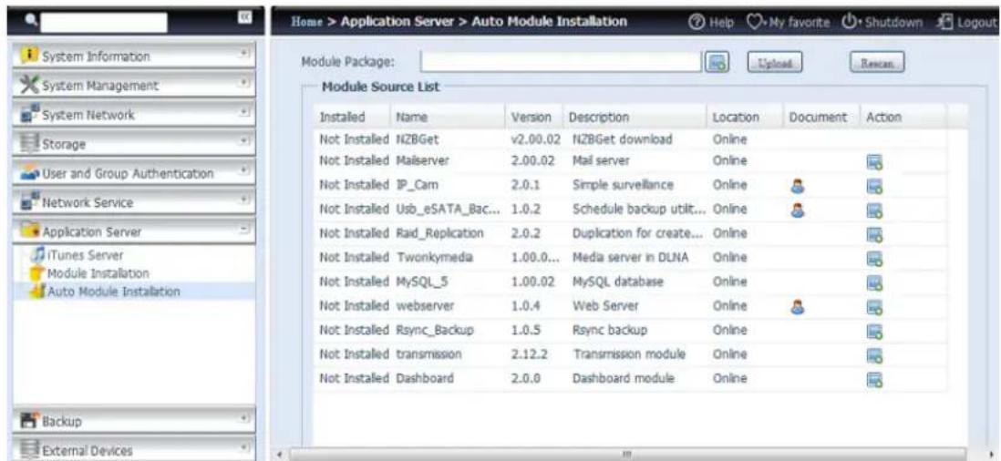 Thecus Thecus N12850 - Installation auto de module - 1