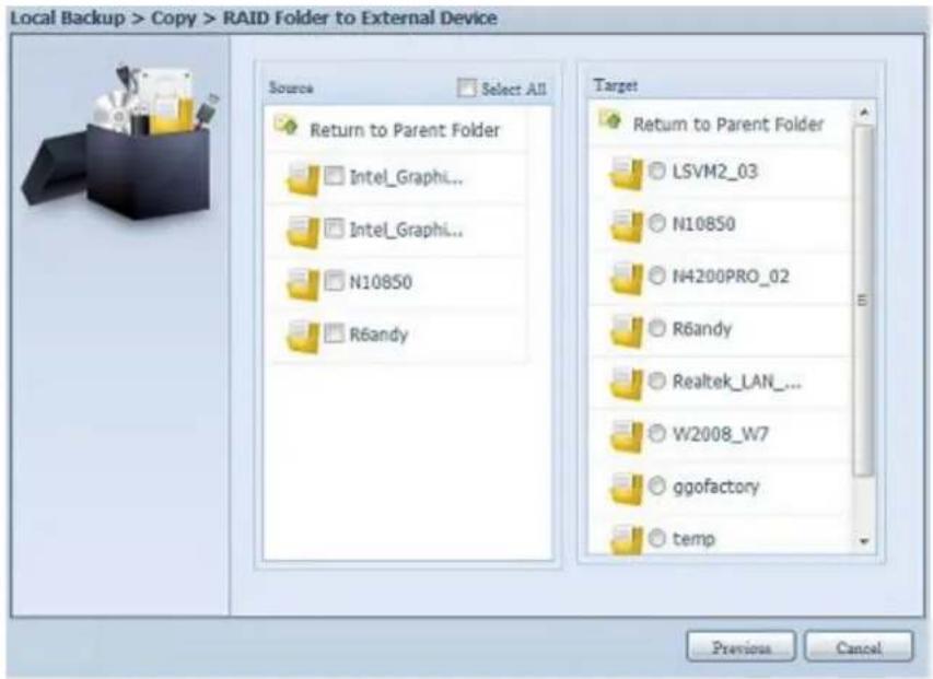 Thecus Thecus N12850 - Import (Importation) : En cliquant sur "Import" (Importer), l'écran ci-dessous s'affichera. - 12