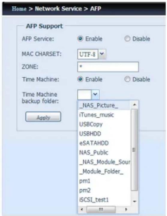 Thecus Thecus N12850 - AFP (Configuration du réseau Apple) - 2