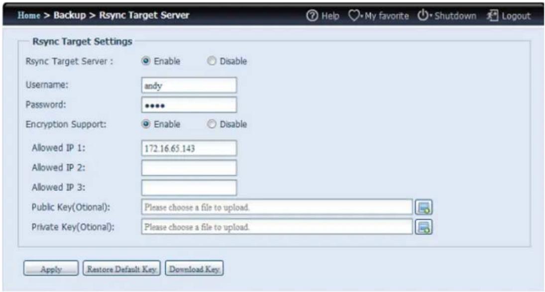 Thecus Thecus N12850 - É tape 1 - Activer Rsync sur votre NAS cible (sauvegarde) - 1
