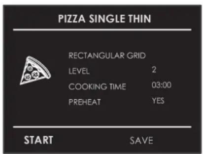 BORETTI BPZN60IX - Selecting an already-set "CLASSIC PIZZA" recipe: - 1