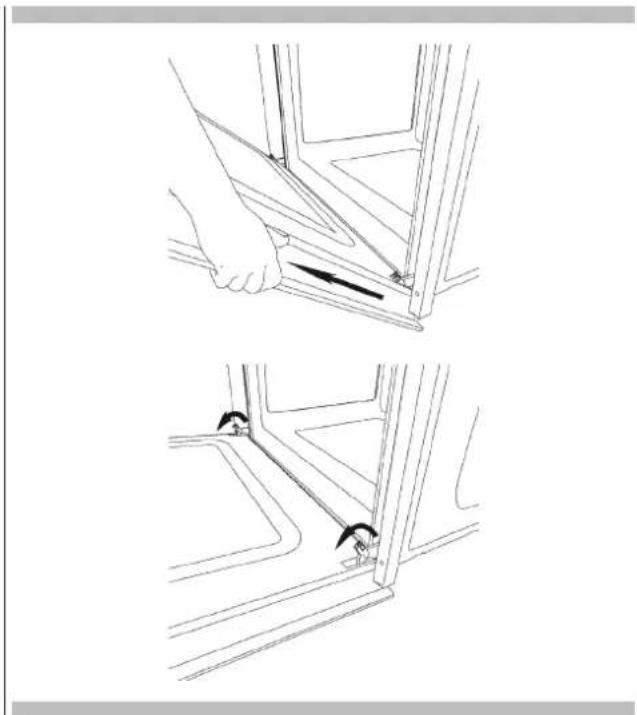 BORETTI BPZN60IX - Removing the oven door - 1