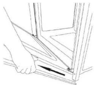 BORETTI BPZN60IX - Extracción de la puerta del hora - 1