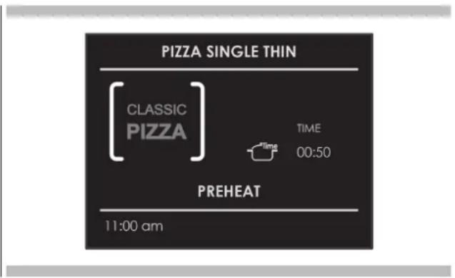 BORETTI BPZN60IX - Selectionner une recette « CLASSIC PIZZA » déjà configurée: - 2