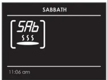 BORETTI BPZN60IX - EN 17 - Sabbath Mode Instructions (on some models) - 1
