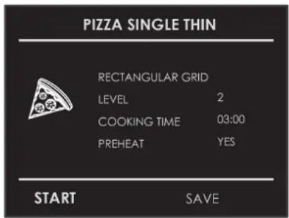 BORETTI BPZN60IX - Een vooraf ingesteld "CLASSIC PIZZA" recept selecteren: - 1