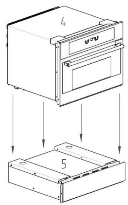 BORETTI BPWKN45ZWGLL - SERIE INCASSO A COLONNA (Incasso in un mobile della cucina) - 11