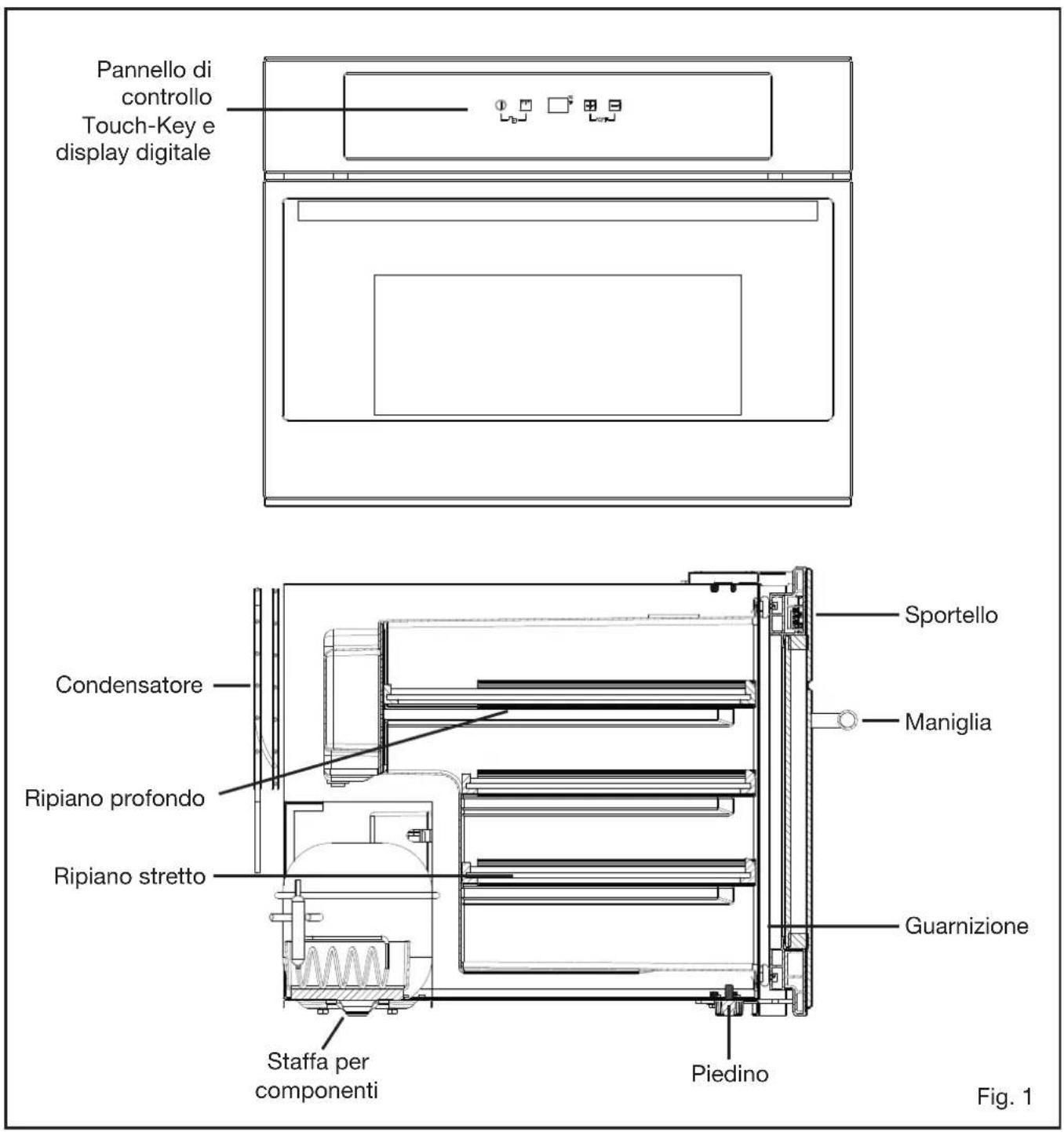 BORETTI BPWKN45ZWGLL - SERIE INCASSO A COLONNA (Incasso in un mobile della cucina) - 1