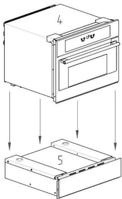 BORETTI BPWKN45ZWGLL - EINBAUSERI HOCHSCHRANK (Einbau in einem Kuchenelement) - 13