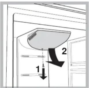 HOTPOINT-ARISTON 4DAAWHA - Replacing the light bulb - 1