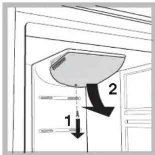 HOTPOINT-ARISTON 4DAAWHA - Substituicao da lampada - 1