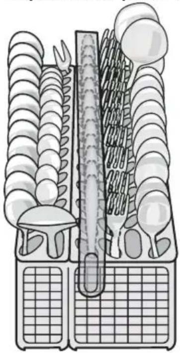 ELECTROLUX ESL66022 - Disposition du panier à couverts - 1