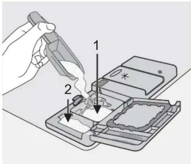 ELECTROLUX ESL66022 - Pour abaiser le panier dans sa position d'origine, procédez comme suit : - 2